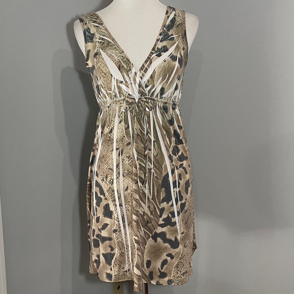 Animal print sleeveless Sun dress